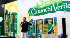 Guillermo Herrera, presidente de Camacol, durante ‘Congreso Camacol Verde’, en Bucaramanga. / Foto Cortesía