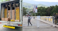 Cierre de la frontera. / Foto Carlos Ramírez-La Opinión 