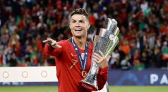 Cristiano Ronaldo gran figura de Portugal.