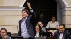 Miguel Uribe en el Senado de la República.