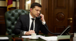Presidente de Ucrania Volodimir Zelensky