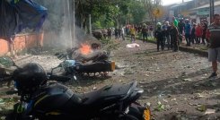 Atentados en Cali y Cauca. Foto tomada de redes sociales