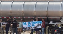 Bloqueos en la vía Cúcuta-Ocaña. / Foto Archivo