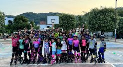 En el corregimiento La Gabarra el patinaje se ha convertido en sueño de vida para los niños.