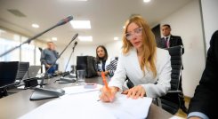 Arroceros, la ministra de Comercio