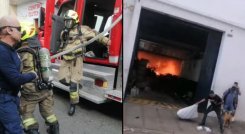 INCENDIO EN BUCARAMANGA. 