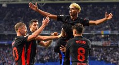 Lamine Yamal, Robert Lewandowski, Pedri, base del Barcelona.