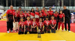 Selección Norte de yudo en el Interligas de Bogotá