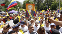 Manifestación de apoyo a Uribe en Cúcuta.
