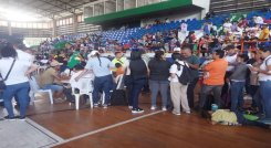 Debido a la demora en el desembolso de los recursos desplazados no abandonan el coliseo cubierto de Ocaña.