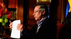 El presidente, Gustavo Petro, en alocución nacional