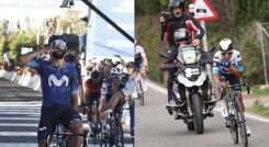 Nairo Quintana y Bernardo Gaviria