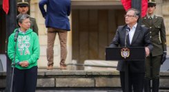 Gustavo Petro y Claudia López