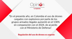 Regulación del uso de drones es urgente
