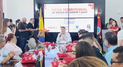Mesa Departamental Territorial de Coljuegos. / Foto Leonardo Favio Oliveros-La Opinión