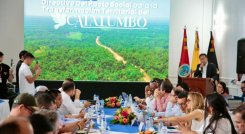 El gobernador William Villamizar en la instalación del Consejo Directivo del Pacto Social Catatumbo/Foto Cortesía