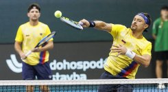 La selección Colombia de tenis masculina de la Copa Davis no pudo superar a Eslovaquia.
