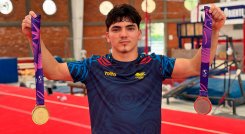Jorman Álvarez, gimnasta de Norte de Santander. 