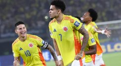 Luis Díaz y James Rodríguez, Selección Colombia. 