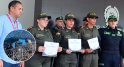 Policías condecorados