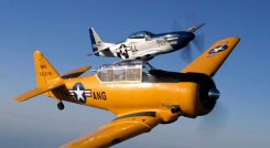 Avión réplica de la Segunda Guerra Mundial. Foto Colprensa