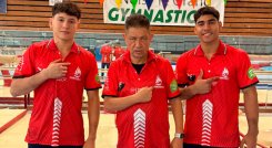 Yan Dairo Zabala, Jairo Ruiz y Ángel Barajas. 
