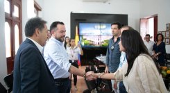 Reunión con el ministro Edwin Palma. / Foto Cortesía