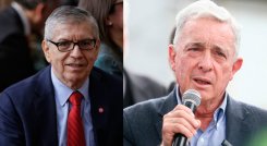 César Gaviria y Álvaro Uribe