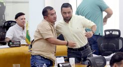 Julián Rolón, Edison Contreras y Albert Casadiegos./ Foto Carlos Ramírez-La Opinión