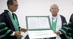 Tomás Wilches recibe reconocimiento 