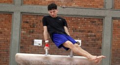 Yan Dairon Zabala, una de las nuevas figuras de la gimnasia colombiana.
