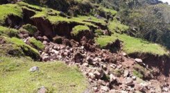 El municipio de Cáchira bajo alerta amarilla debido a fuertes lluvias y una remoción en masa en la parte alta.