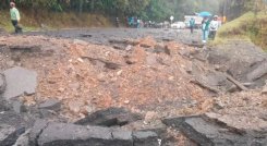 DESTRUYEN VIA A LA COSTA 