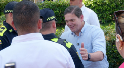 El precandidato presidencial, Juan Carlos Pinzón, visitó La Parada, en Norte de Santander. 