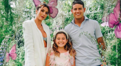 James Rodríguez y Daniela Ospina