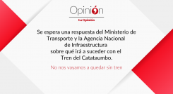 No nos vayamos a quedar sin tren