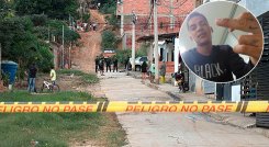 La víctima estaba sentada en la acera de la calle 16 Sur de Portal de Llanitos, cuando el asesino lo abordó. / Fotos Cortesía