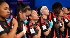 La selección Colombia de futsal no pasó de cuartos de final  al caer 4-1 ante Argentina.