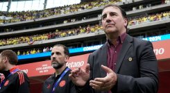 El seleccionador de la 'Tricolor' dijo estar satisfecho con el grupo que les correspondió en el Mundial de 2026, y adujó que espera llegar clasificado al tercer partido.