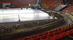 El emblemático coliseo de baloncesto, 'Toto Hernández' entró en una nueva etapa de recuperación en su extructura interna.