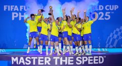 La selección brasileña futsal se convirtió en la primera campeona mundial de futsal femenino.