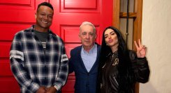 Álvaro Uribe Vélez con Jessica Cediel y el exfutbolista Freddy Guarín