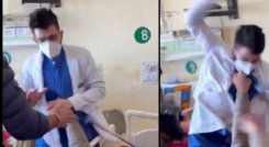 Médico golpea a un paciente en camilla durante consulta y es suspendido: video es viral