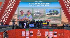 Javier Vélez, primer colombiano en conquistar el Rally Dakar. 
