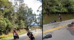 Motociclista grababa video por altas velocidades y minutos después ocurrió tragedia