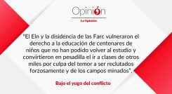 Bajo el yugo del conflicto