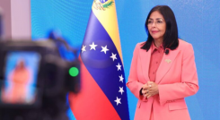 Delcy Rodríguez, presidenta interina de Venezuela. 