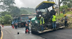 OBRAS VIALES EN LA CÚCUTA - PAMPLONA 
