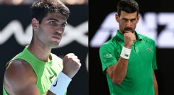 Carlos Alcaraz y Novak Djokovic