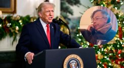 Donald Trump (Cortesía White House) y Gustavo Petro. 
